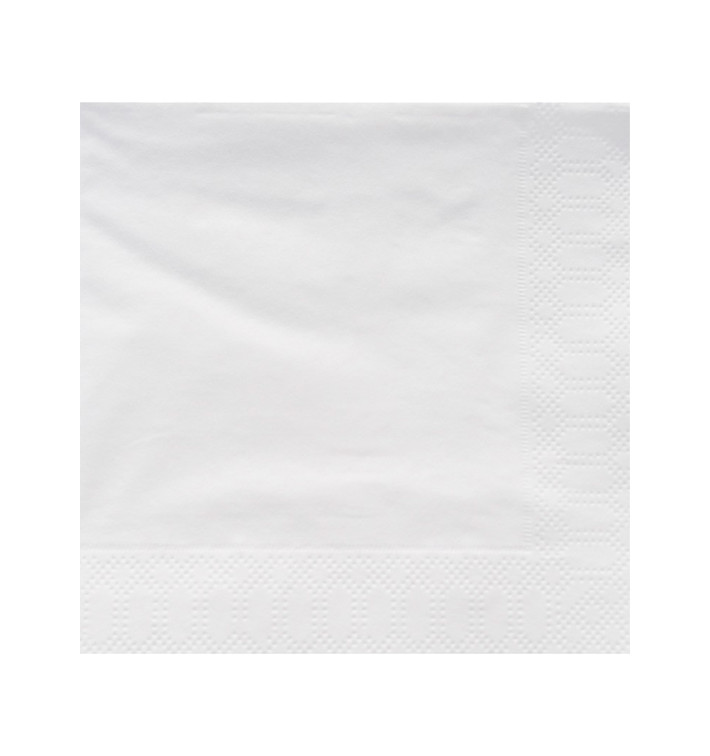 Servilleta Papel Cenefa Blanca 40x40cm 2C (50 Uds) Servilleta Papel Cenefa Blanca 40x40cm 2C (50 Uds)