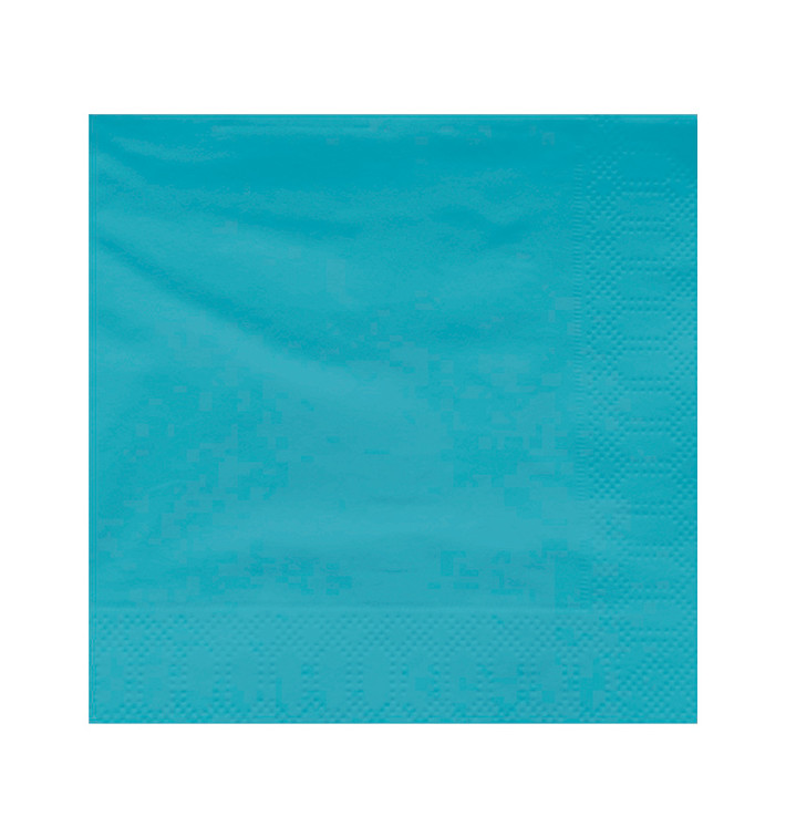 Servilleta Papel Cenefa Celeste 40x40cm (50 Uds) Servilleta Papel Cenefa Celeste 40x40cm (50 Uds)