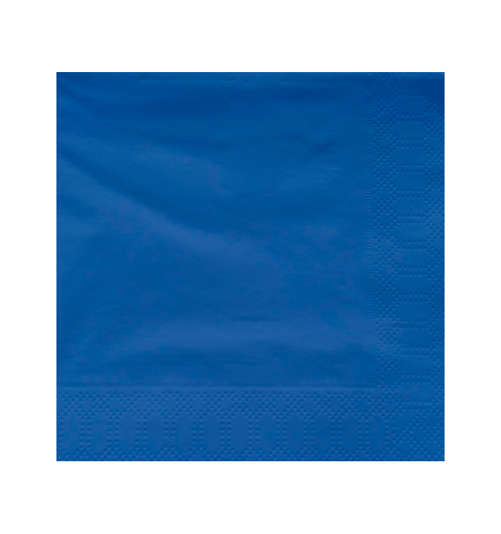 Servilleta Papel Cenefa Azul 40x40cm (50 Uds) Servilleta Papel Cenefa Azul 40x40cm (50 Uds)
