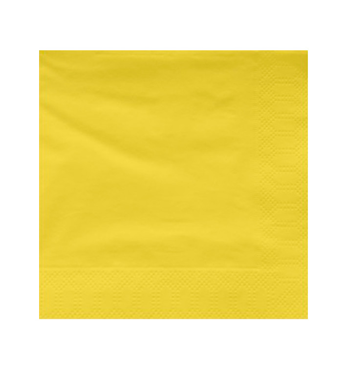 Servilleta Papel Cenefa Amarilla 40x40cm (50 Uds) Servilleta Papel Cenefa Amarilla 40x40cm (50 Uds)