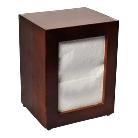 Dispensador Servilletero de Madera 17x17cm (1 Uds)