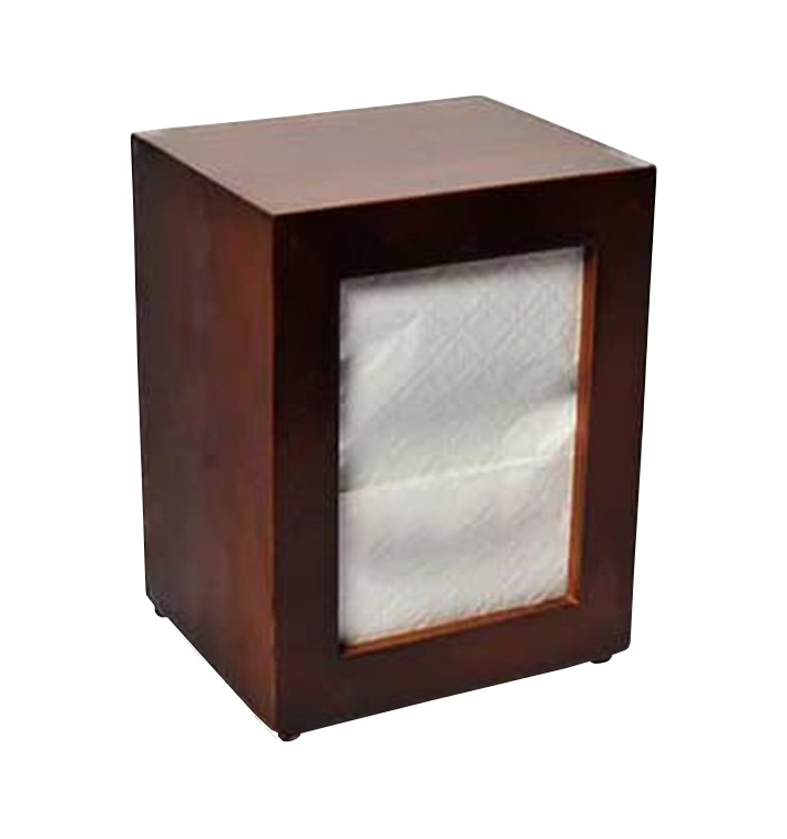 Dispensador Servilletero de Madera 17x17cm (1 Uds) Dispensador Servilletero de Madera 17x17cm (1 Uds)