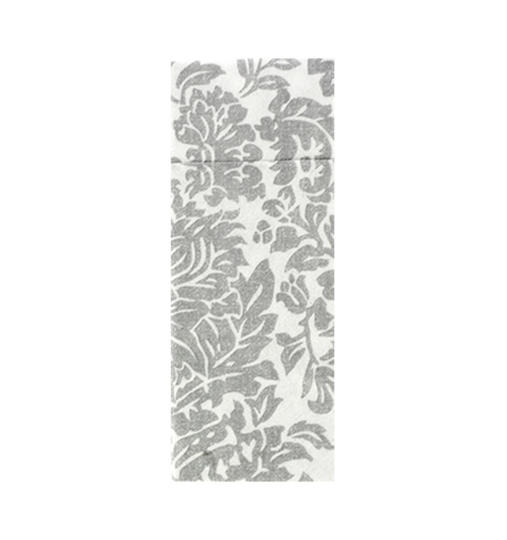Servilleta Portacubiertos Airlaid "Versalles" Gris 32x40cm 55g/m² (40 Uds) Servilleta Portacubiertos Airlaid "Versalles" Gris 32x40cm 55g/m² (40 Uds)