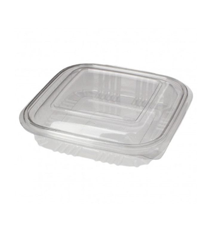 Tarrina Cuadrada Tapa Bisagra PET 250ml (100 Uds) Tarrina Cuadrada Tapa Bisagra PET 250ml (100 Uds)