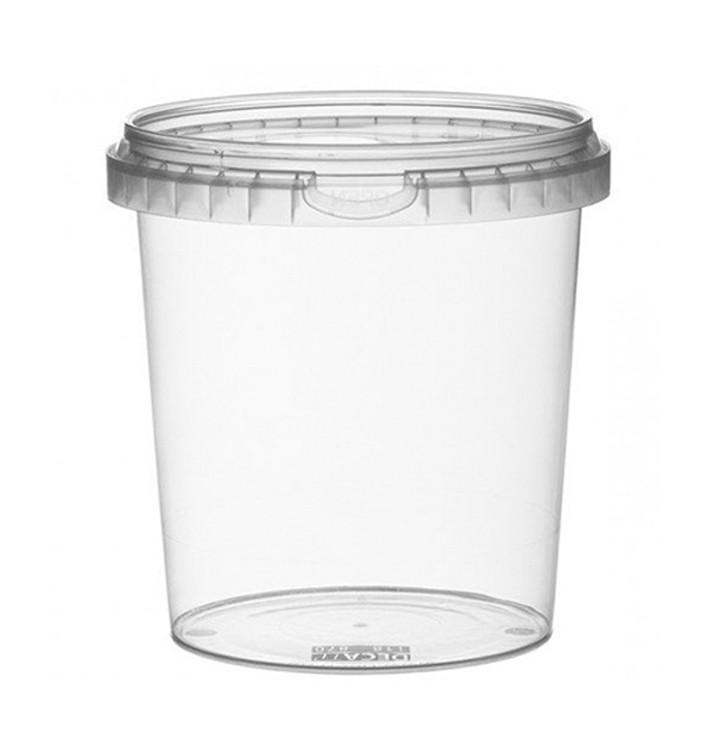 Envase Plastico con Tapa Inviolable 870 ml Ø11,8 (19 Uds) Envase Plastico con Tapa Inviolable 870 ml Ø11,8 (19 Uds)