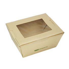 Caja “Doggy Bag“ Kraft con Asa 12,5x25x7,5cm (25 Uds)