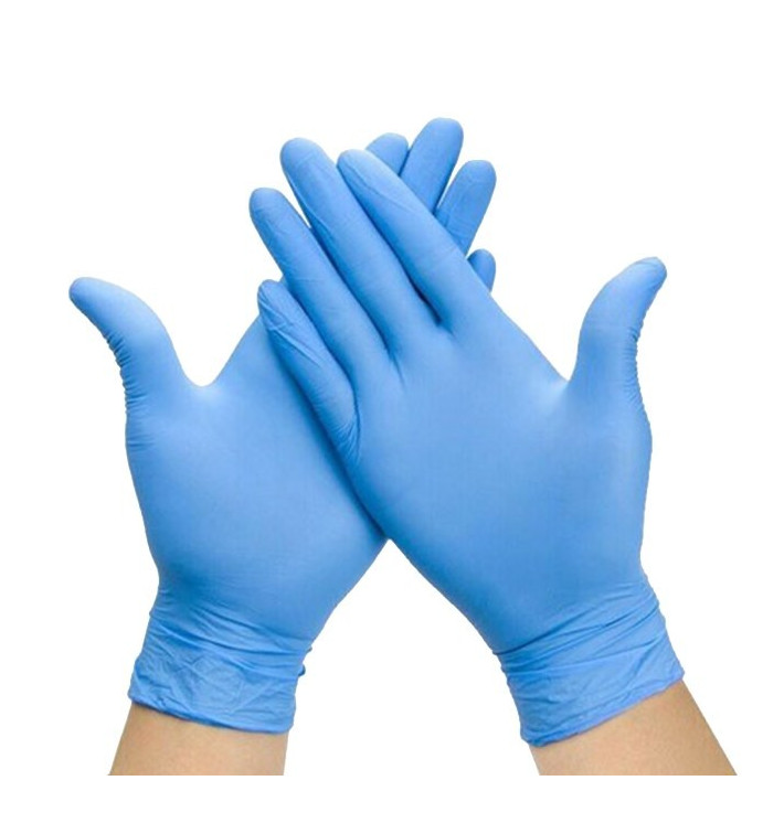Guantes de Nitrilo Sin Talco Azul Talla M AQL 1.5 (100 Uds) Guantes de Nitrilo Sin Talco Azul Talla M AQL 1.5 (100 Uds)