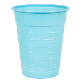 Vaso de Plastico PS Azul Claro 200ml Ø7cm (50 Uds)