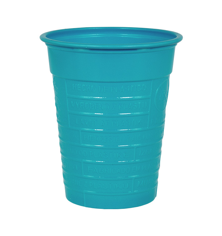 Vaso de Plastico PS Turquesa 200ml Ø7cm (50 Uds) Vaso de Plastico PS Turquesa 200ml Ø7cm (50 Uds)