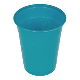 Vaso de Plastico PS Turquesa 200ml Ø7cm (50 Uds)