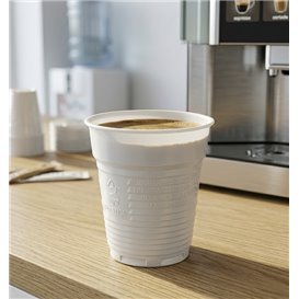 Vaso de Plastico PS Vending Blanco 166ml Ø7,0cm (100 Uds)