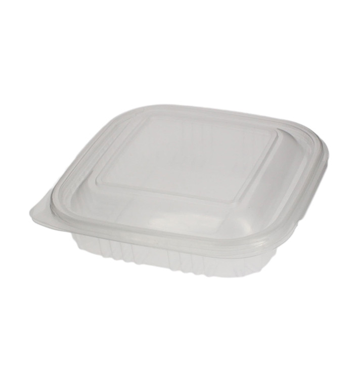 Tarrina Cuadrada Tapa Bisagra PP 250ml (100 Uds) Tarrina Cuadrada Tapa Bisagra PP 250ml (100 Uds)