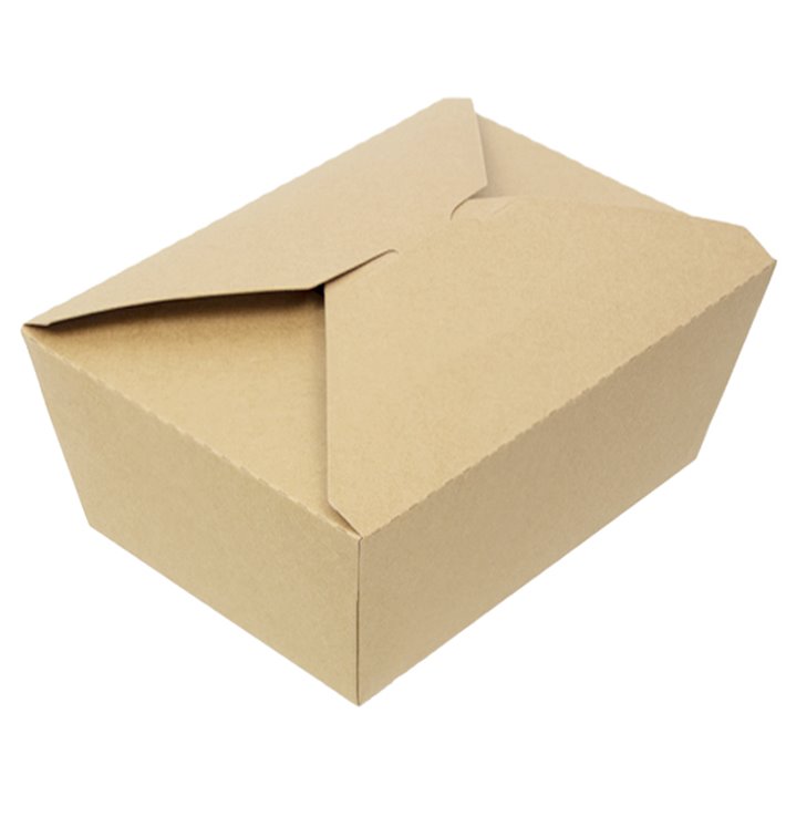 Caja Carton Americana Natural 21,7x21,7x6cm 2910ml (35 Uds)