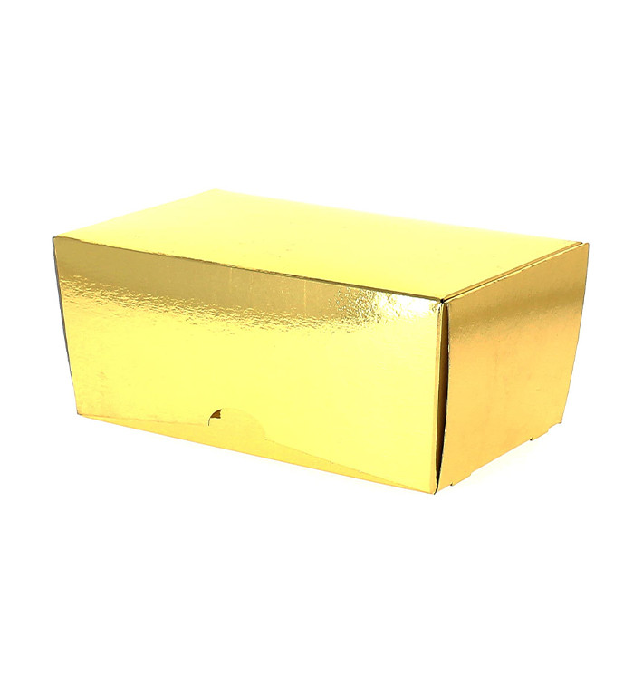 Caja para Dulces y Bombones Oro 19x11x8,5cm 1000g (100 Uds) Caja para Dulces y Bombones Oro 19x11x8,5cm 1000g (100 Uds)