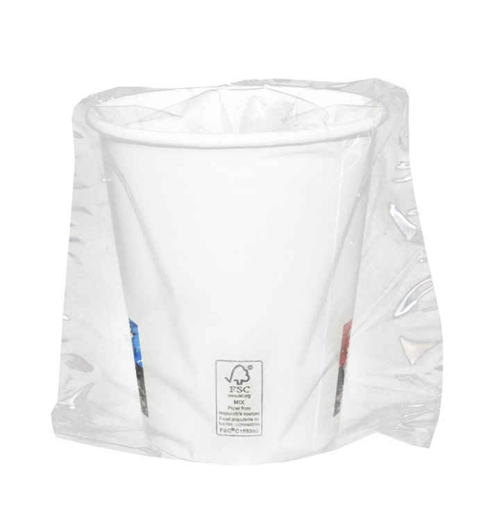 Vaso Cartón Enfundado 9 Oz/280ml Blanco Ø8,1cm (30 Uds) Vaso Cartón Enfundado 9 Oz/280ml Blanco Ø8,1cm (30 Uds)