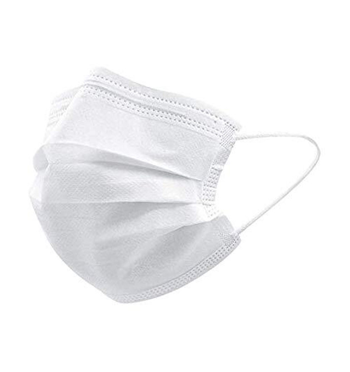 Mascarilla Triple Capa con Gomas Tipo I Blanco (50 Uds) Mascarilla Triple Capa con Gomas Tipo I Blanco (50 Uds)