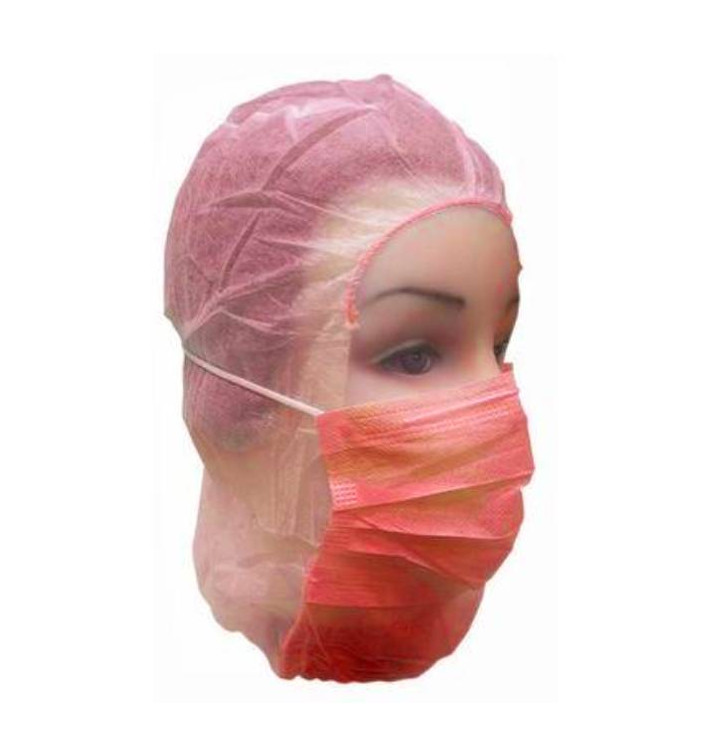Gorro Integral en Polipropileno Rojo (50 Uds) Gorro Integral en Polipropileno Rojo (50 Uds)