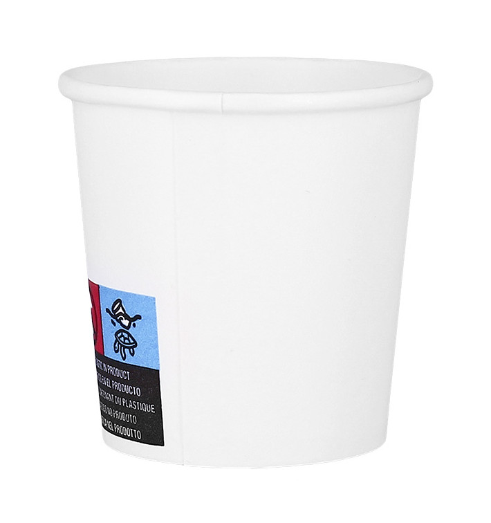 Vaso Cartón ECO 4 Oz/120ml Blanco Ø6,2cm (100 Uds) Vaso Cartón ECO 4 Oz/120ml Blanco Ø6,2cm (100 Uds)