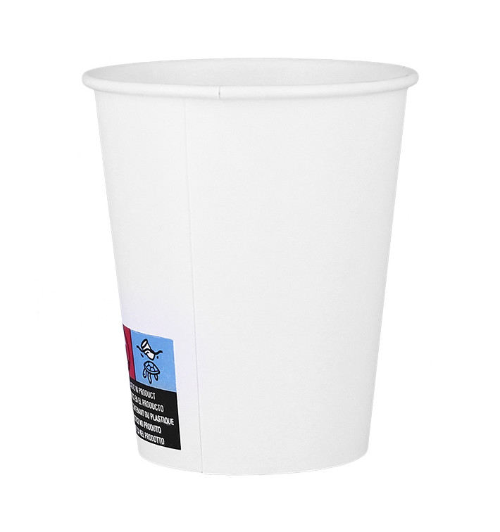 Vaso Cartón ECO 7 Oz/210ml Blanco Ø7cm (100 Uds) Vaso Cartón ECO 7 Oz/210ml Blanco Ø7cm (100 Uds)