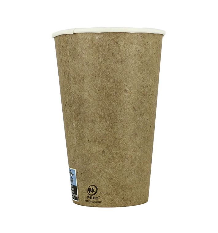 Vaso Cartón 12Oz/360ml Kraft Ø7,5cm (55 Uds) Vaso Cartón 12Oz/360ml Kraft Ø7,5cm (55 Uds)