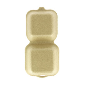Envase Hamburguesa XPP Beige 13,5x13,5x7cm (100 Uds)
