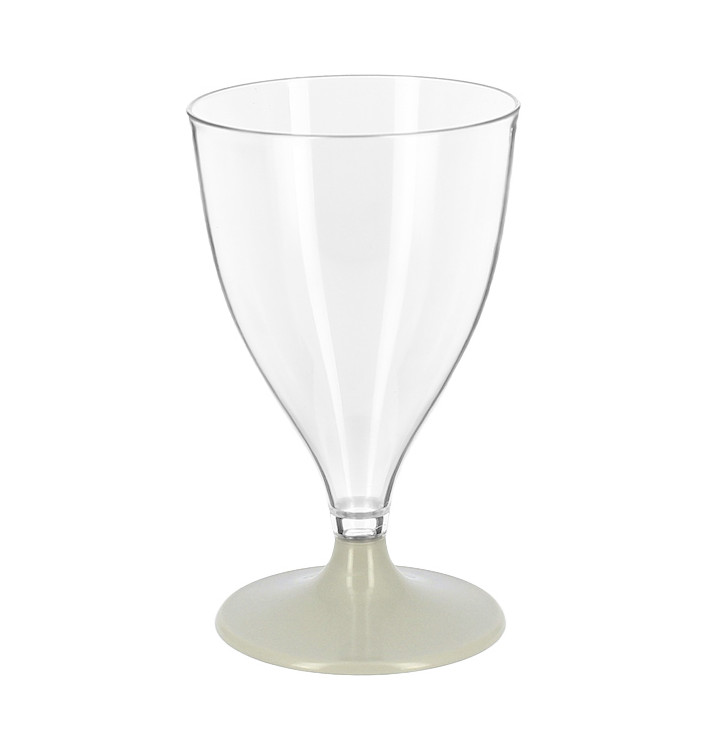 Copa Reutilizable PS Agua/Vino Pie Gris 200ml 2P (6 Uds) Copa Reutilizable PS Agua/Vino Pie Gris 200ml 2P (6 Uds)