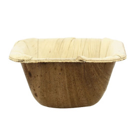 Mini Bol Hoja de Palma 6,3x6,3cm (50 Uds)