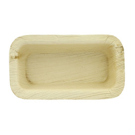 Bol Rectangular de Hoja de Palma 12,8x6,4cm (50 Uds)