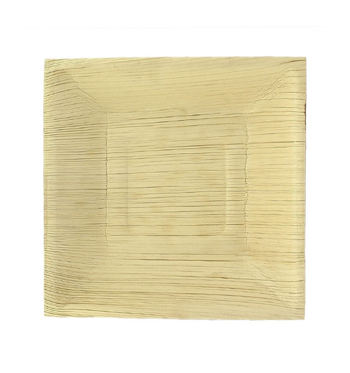 Plato Cuadrado Hoja de Palma 16,5x16,5cm (6 Uds) Plato Cuadrado Hoja de Palma 16,5x16,5cm (6 Uds)