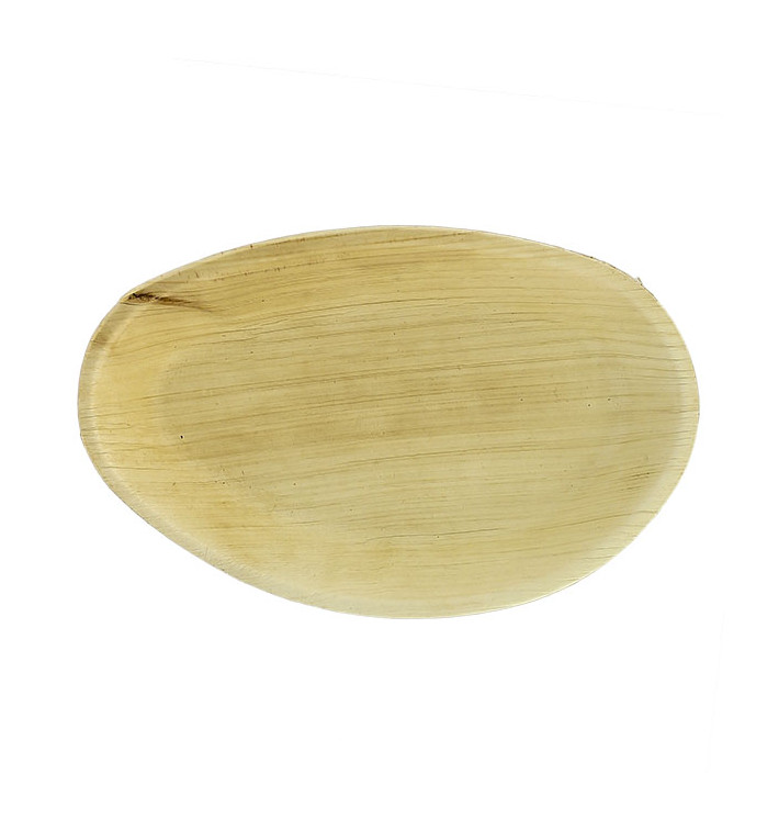 Plato Ovalado Hoja de Palma 19x12cm (10 Uds) Plato Ovalado Hoja de Palma 19x12cm (10 Uds)