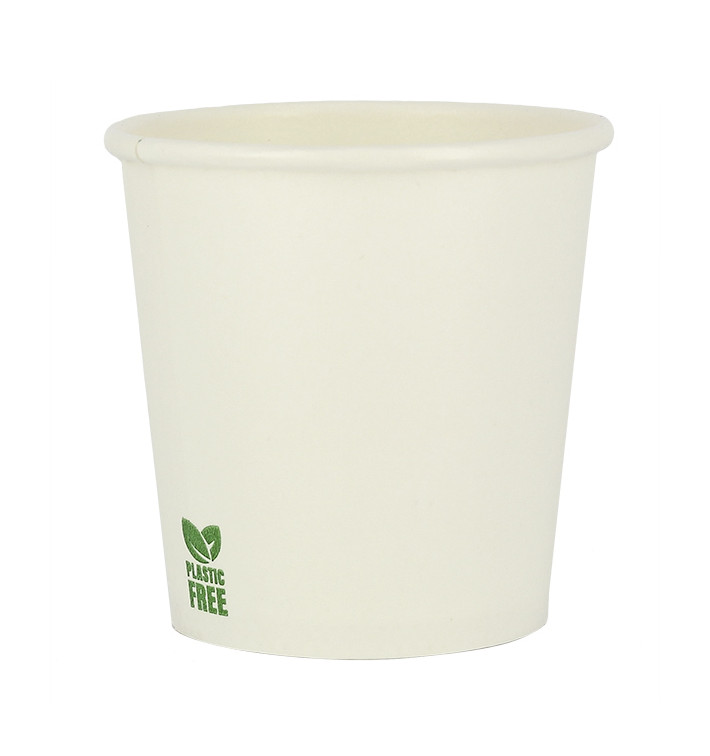 Vaso Cartón Plastic Free 4 Oz/120ml Blanco Ø6,2cm (100 Uds) Vaso Cartón Plastic Free 4 Oz/120ml Blanco Ø6,2cm (100 Uds)