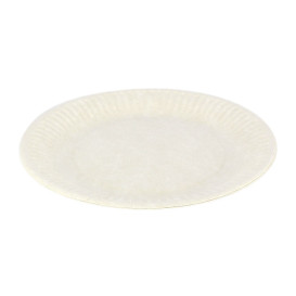Plato de Papel Blanco Biodegradable Ø18 cm (100 Uds)