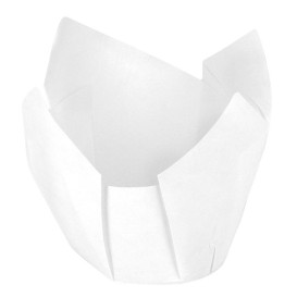 Cápsula Muffin Tulipa Ø50x42/72 mm Blanca (135 Uds)