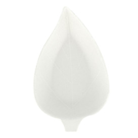 Mini Plato Caña de Azúcar Hoja Blanco 9x6cm (50 Uds)