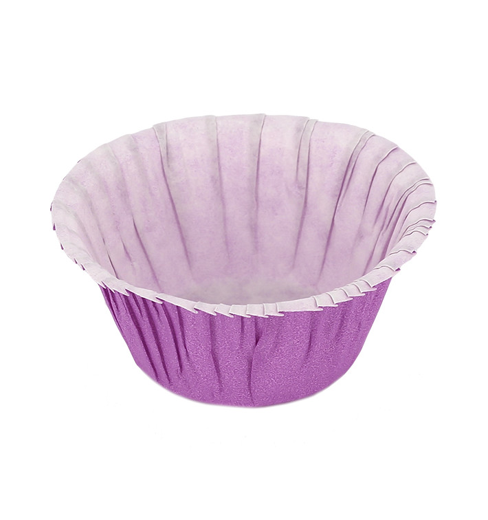 Cápsulas para Cupcakes 4,9x3,8x7,5cm Violeta (500 Uds)