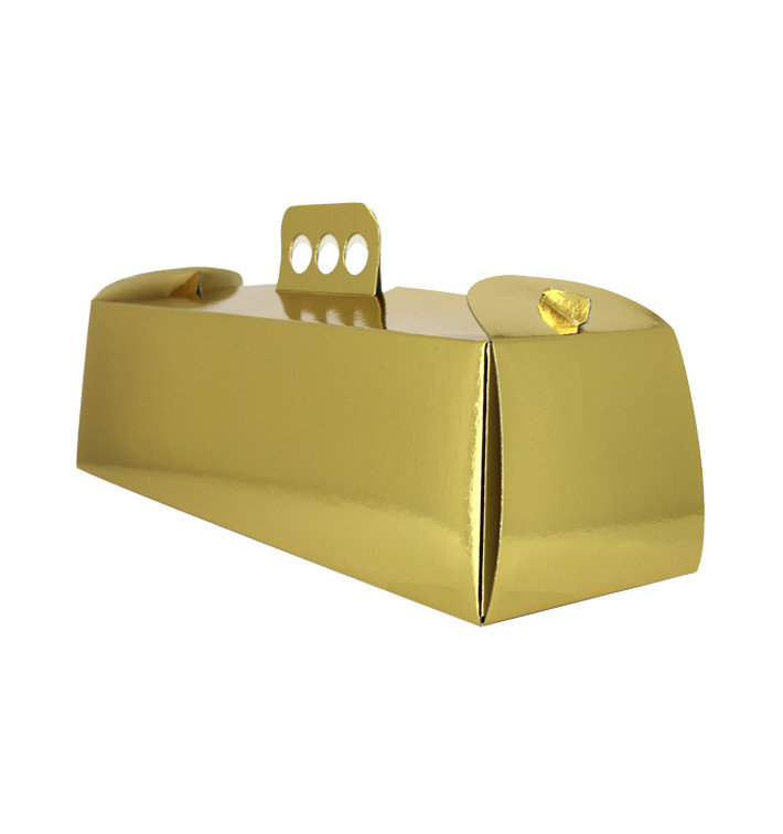 Caja de Cartón Metalizada Oro Brazo 12x38,5x10,5 cm (50 Uds)