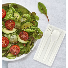 Cuchara de Papel Blanco 17cm (50 Uds)