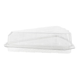 Envase Porción Tarta Transp. 16,2x13,5x5cm 1/8 Ø26cm (20 Uds)