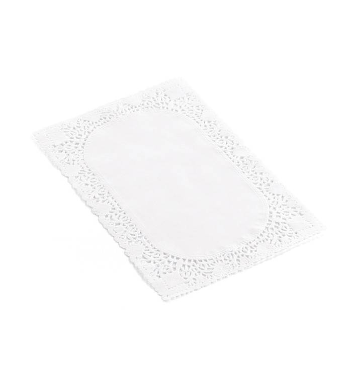 Blonda de Papel Calada Blanca Litos 14x24cm (250 Uds) Blonda de Papel Calada Blanca Litos 14x24cm (250 Uds)