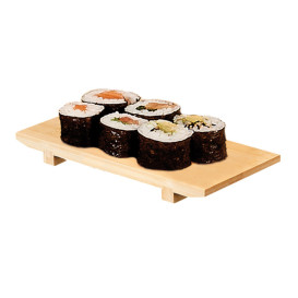 Bandeja de Bambú para Sushi 27,5x18x2,5cm (1 Ud)
