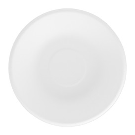 Plato Hondo Caña de Azucar Blanco Ø160mm (50 Uds)