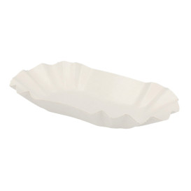 Bandeja de Cartón Ovalada 15,5x9,5x2,5cm (250 Uds)