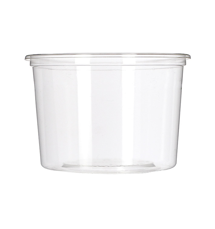 Tarrina Compostable PLA Transparente 480ml (50 Uds) Tarrina Compostable PLA Transparente 480ml (50 Uds)