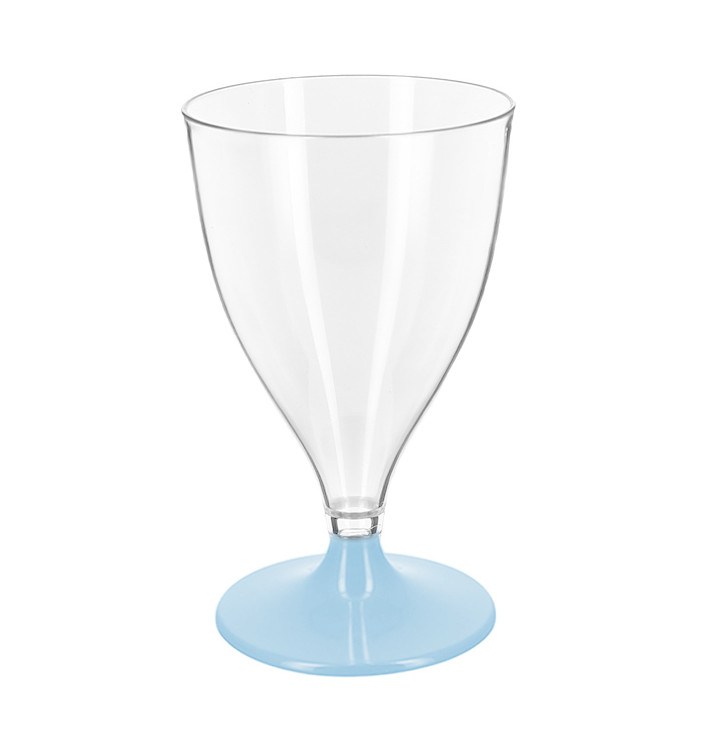 Copa Reutilizable PS Agua/Vino Pie Azul 200ml 2P (6 Uds) Copa Reutilizable PS Agua/Vino Pie Azul 200ml 2P (6 Uds)