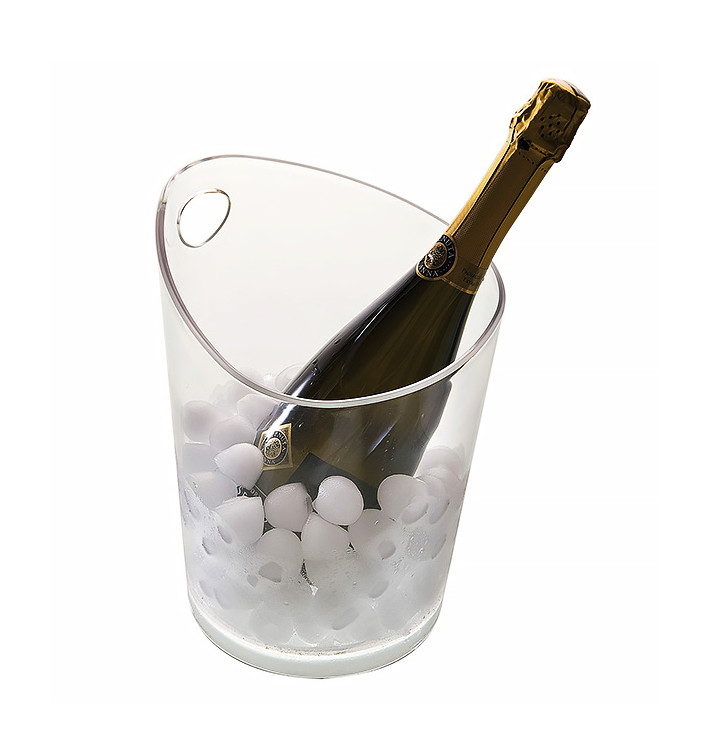 Cubitera Reutilizable SMMA Transparente para 1 Botella (1 Ud) Cubitera Reutilizable SMMA Transparente para 1 Botella (1 Ud)