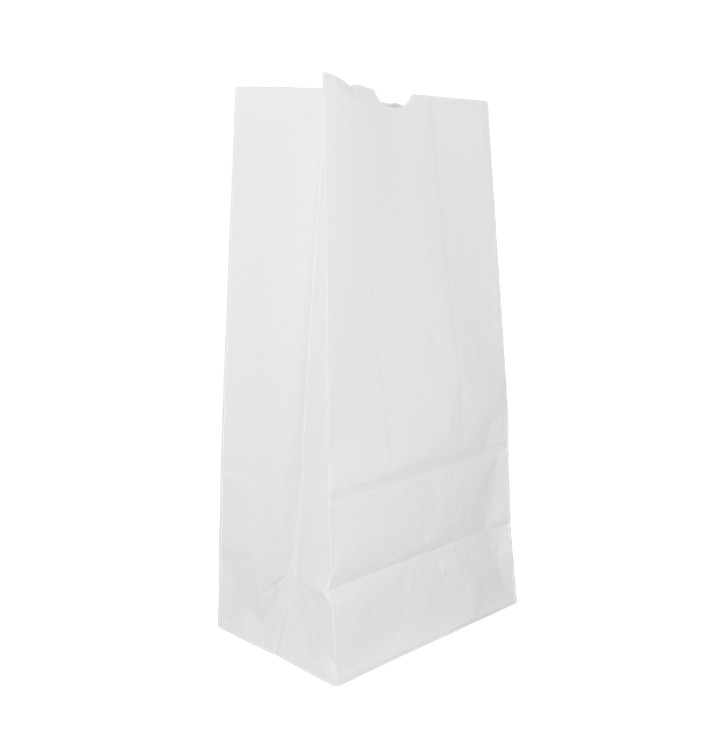 Bolsa de Papel Sin Asas Kraft Blanca 60g/m² 18+11x34cm (25 Uds) Bolsa de Papel Sin Asas Kraft Blanca 60g/m² 18+11x34cm (25 Uds)