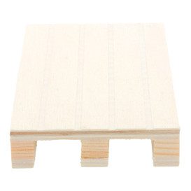 Bandeja Mini Palé de Madera 13x8x2cm (1 Ud)