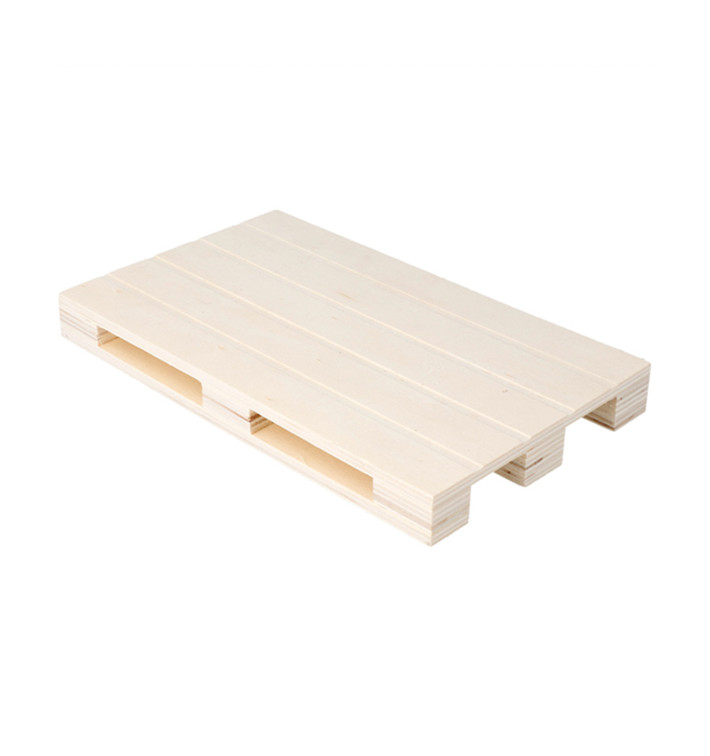 Bandeja Mini Palé de Madera 20x12x2cm (1 Ud) Bandeja Mini Palé de Madera 20x12x2cm (1 Ud)