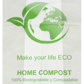 Bolsa Plastico Camiseta Bio Home Compost 50x55cm (100 Uds)