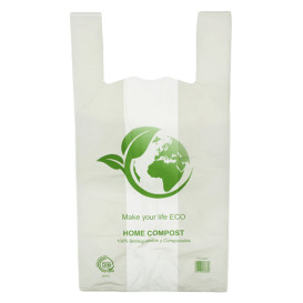 Bolsa Plastico Camiseta Bio Home Compost 55x60cm (100 Uds)